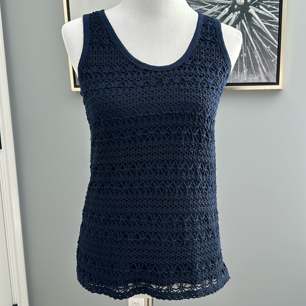 Navy cotton tank